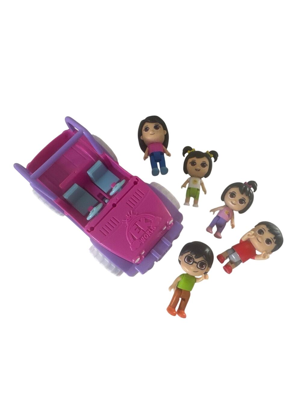 Ryan's World Emma Kate Posable Action Figures Jeep Play Set 5 Figurines Toys